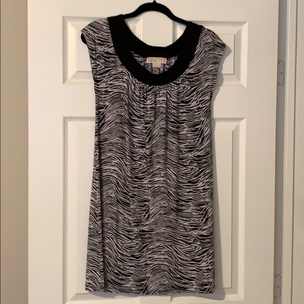 Michael Kors printed black and white dress